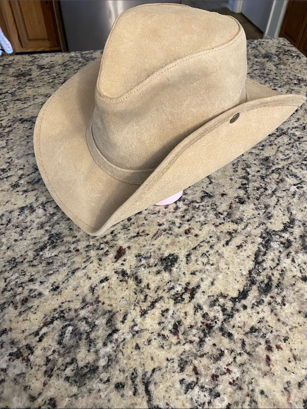 Minnetonka “The Aussie Hat” Tan Suede outback Hat